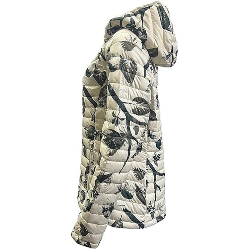 Columbia Women's White Out ll Omni Heat Hooded Jacket Puffer,Chulk -Size S - Picture 3 of 8